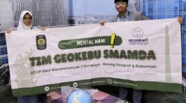 Zia Almira Fitriani dan Zaidan Nazarul Irzam Bayhaqi, setelah menjuarai LPB Nasional 2024, Kamis (5/12/2024). Foto/ist