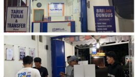 (Ilustrasi: Masyarakat memanfaatkan layanan Agen BRILink untuk melakukan berbagai transaksi perbankan)