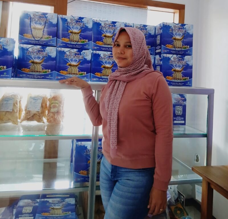 Yuana Dwi Wahyuni, pemilik usaha Keripik Tempe Azzahra