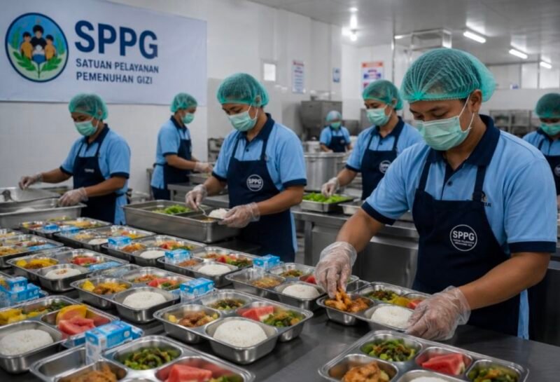 Foto ilustrasi kegiatan Satuan Pelayanan Pemenuhan Gizi (SPPG). Dok: sentralmerahputih.id