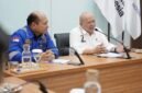 Anggota DPD RI, LaNyalla Mattalitti ketika melakukan kunjungan ke PT PAL Indonesia, di Surabaya, Selasa (28/7/2026). Foto : dok sentralmerahputih