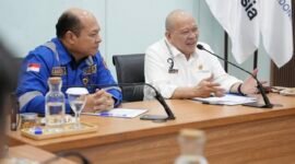 Anggota DPD RI, LaNyalla Mattalitti ketika melakukan kunjungan ke PT PAL Indonesia, di Surabaya, Selasa (28/7/2026). Foto : dok sentralmerahputih